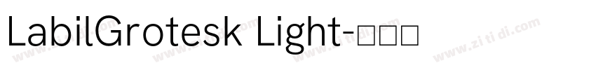 LabilGrotesk Light字体转换